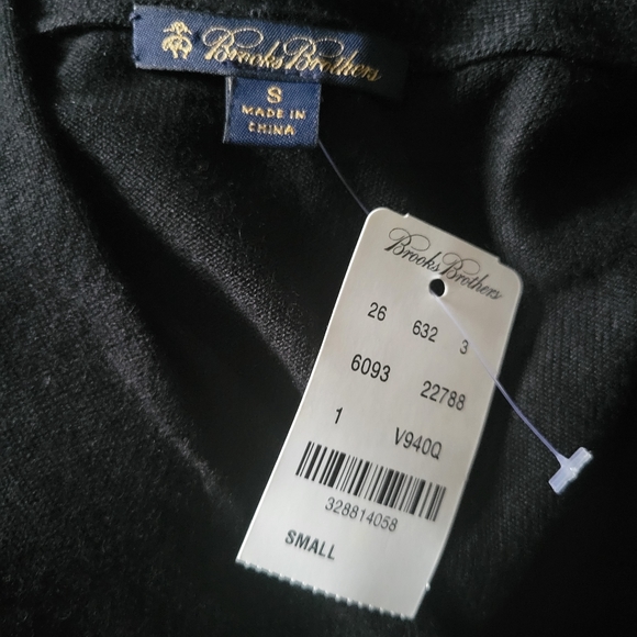 Brooks Brothers Silk & Cashmere blend black sweater  Size Small - Picture 4 of 5